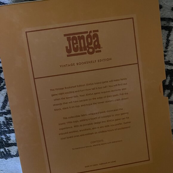 ($45) Vintage Bookshelf Edition Games - Jenga - Picture 12 of 12
